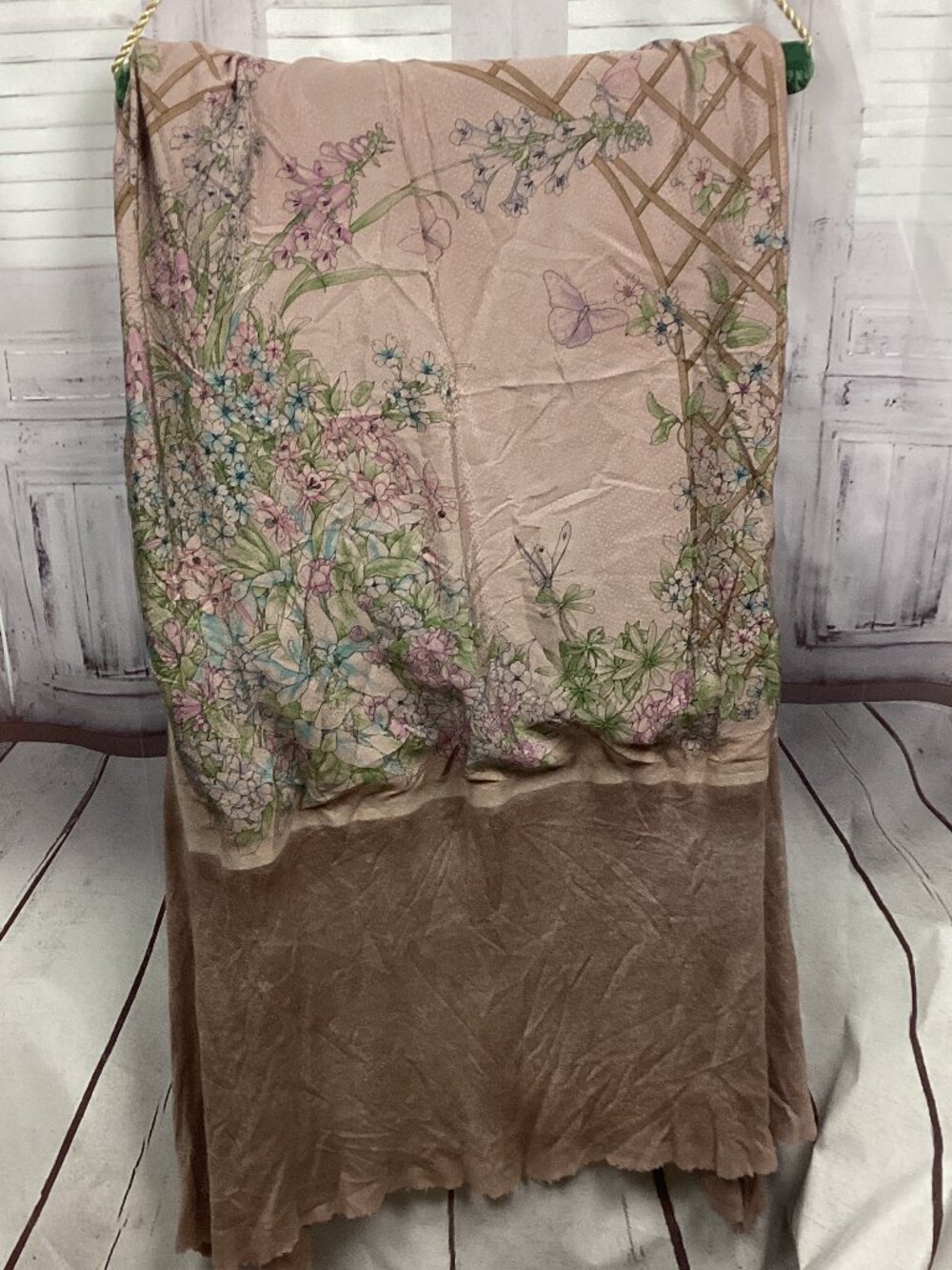 Avant toi Italy Cashmere Silk Foulard Scarf Shawl Sahara